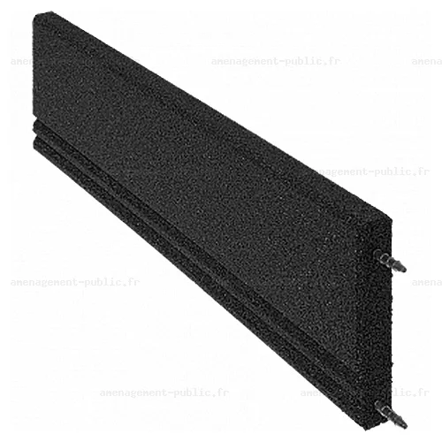 Bordure de sol epdm extérieur en caoutchouc 